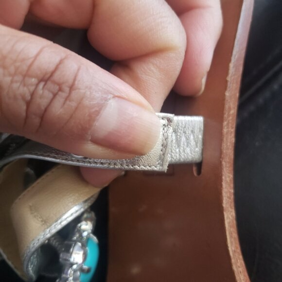 Mi hael Kors Elegant Turquoise and Silver Womens Sandals - Picture 9 of 10